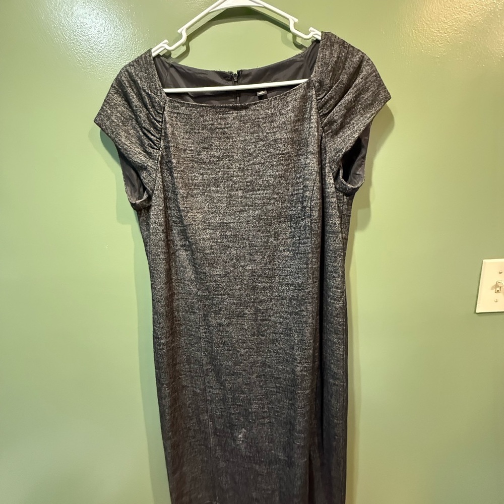 Ann Taylor Charcoal Midi Dress